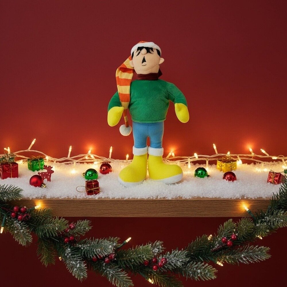 Vintage 1995 Sugar Loaf Plush With Christmas Hat 15" Tall Polyester Fiber‎